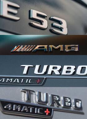 奔驰A35L E53 E63S GLE53车标 全车标E53 CLS534MATIC+翼子板标侧