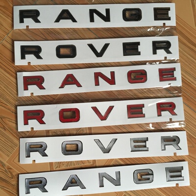 揽胜SV机盖标巅峰创世加长版车头标RANGEROVER字母标车标标志