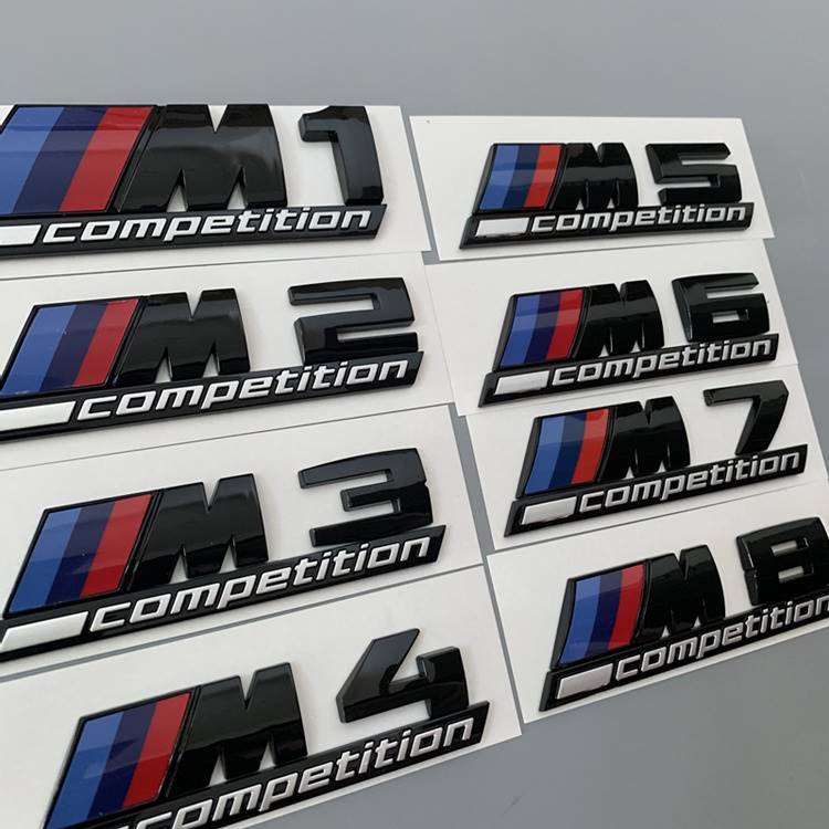 适用于新款宝马m1m2m3m4m5m6m8competition车标258系后尾标雷霆版