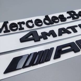 A45 GLA45 CLS63 AMG字标后尾标志黑色 cla45 适用奔驰车标C63S