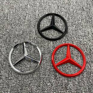 奔驰A级C级E级GLC CLA GLA GLK发动机盖标发动机罩标志车标金属贴