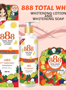 888TotalWhiteLotion&Soap
