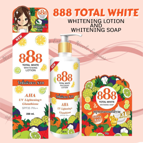 888TotalWhiteLotion&Soap