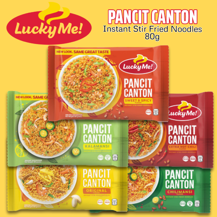 Lucky Me Pancit Canton New Packaging 80g Instant noodles-封面