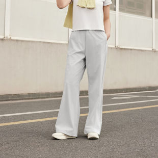 乔丹单层薄款梭织长裤女性2025年秋季专业运动综训冰感直筒运动裤