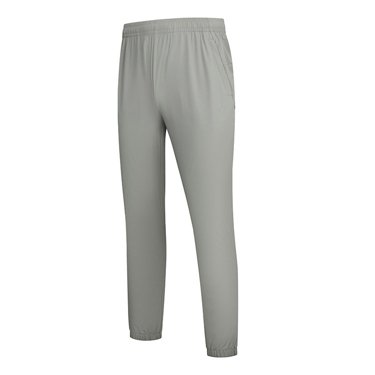 乔丹梭织长裤男2025秋季新款时尚透气冰感户外休闲薄款收口运动裤