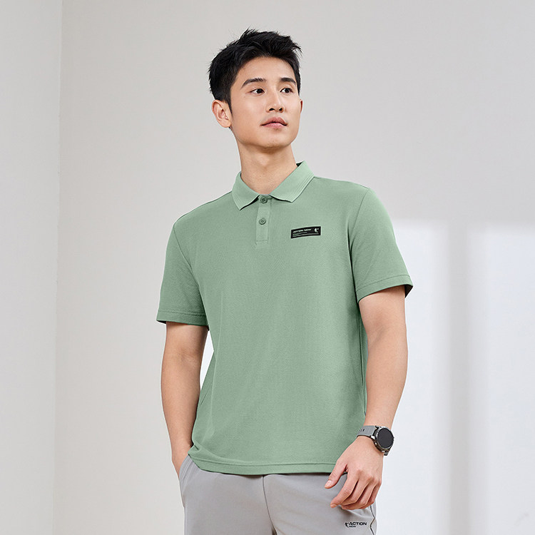 乔丹POLO衫男2025秋季新款健身翻领商务上衣透气运动休闲短袖T恤