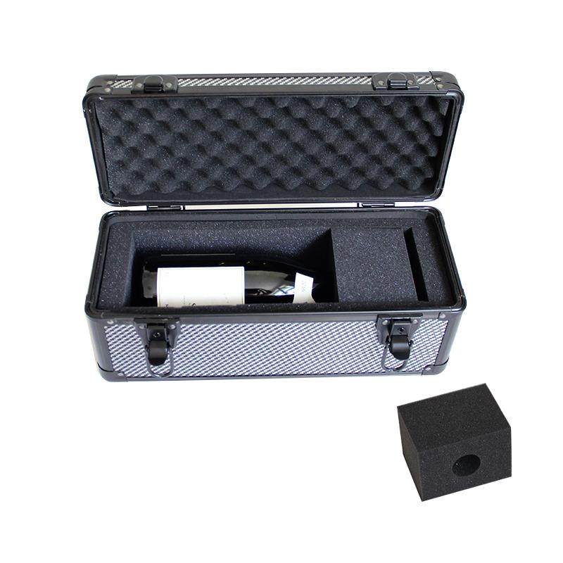 单只勃艮第葡萄酒瓶礼盒波尔多红酒包装盒子户外手提红酒杯收纳箱