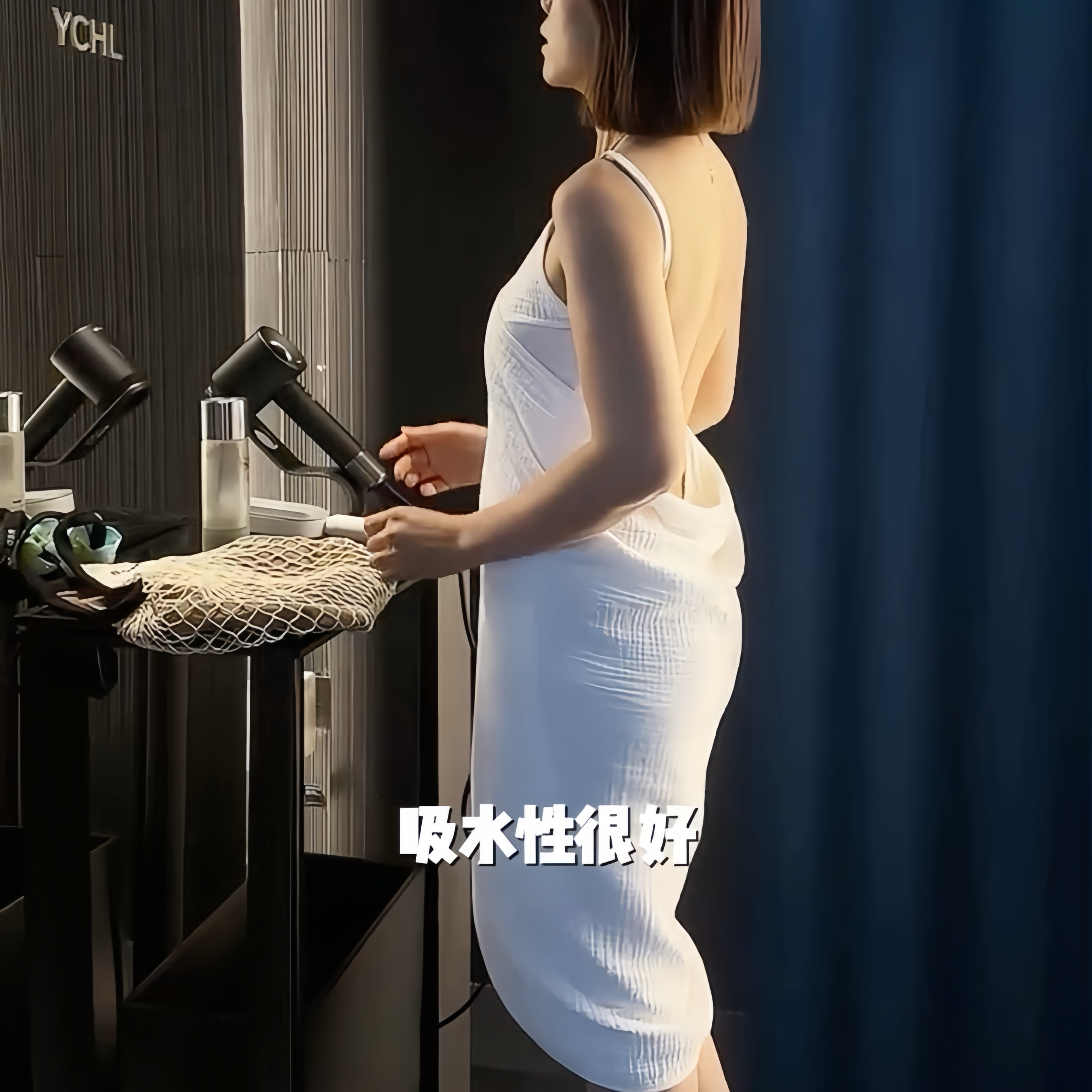 春秋四层棉纱2025新款简约睡衣女款薄款纯棉浴巾袍吊带睡裙家居服