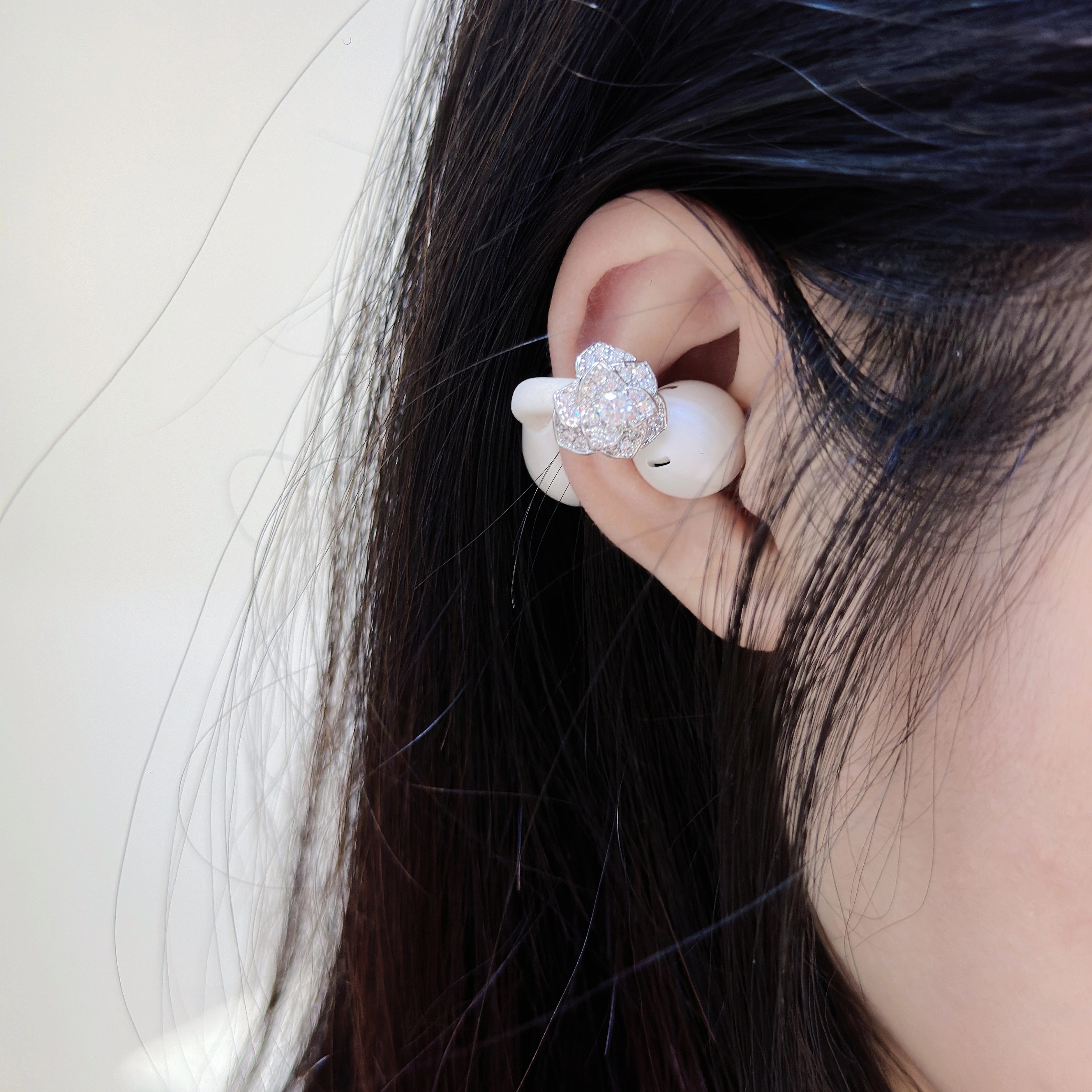 【浪漫玫瑰】华为FreeClip二代蓝牙耳机钻扣耳夹式耳机小众高级感