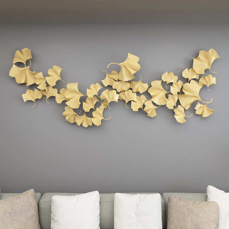 New Chinese style Metal Wall decoration a living room Light extravagance Ginkgo biloba Iron art Wall hanging background metope decorate Pendantin the Home accessories , Mural  category - from Buy2taobao.com to provide professional Taobao agent buy service