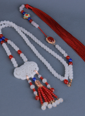 超长流苏软璎珞日常复古百搭明