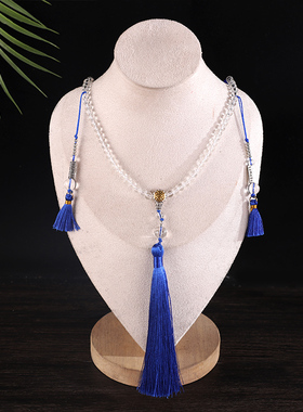 新中式琉璃串珠流苏项链