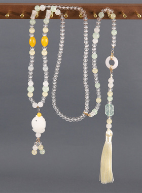 马面裙配饰流苏璎珞项链