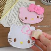 甜美可爱猫咪无痕刘海贴魔术贴女前额侧边碎发整理神器粘头发头饰