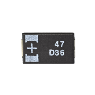 20V 47uF 7343 D型 贴片高分子聚合物钽电容 20TQC47MYFT 超薄