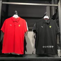 Hummer Puma x Ferrar Ferrari chung áo thể thao nam POLO tay áo ngắn 762387 01 02 - Áo polo thể thao áo polo oversize
