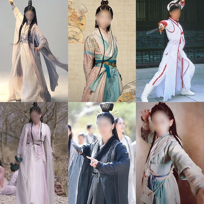 古装女侠演出服倚天屠龙记同款