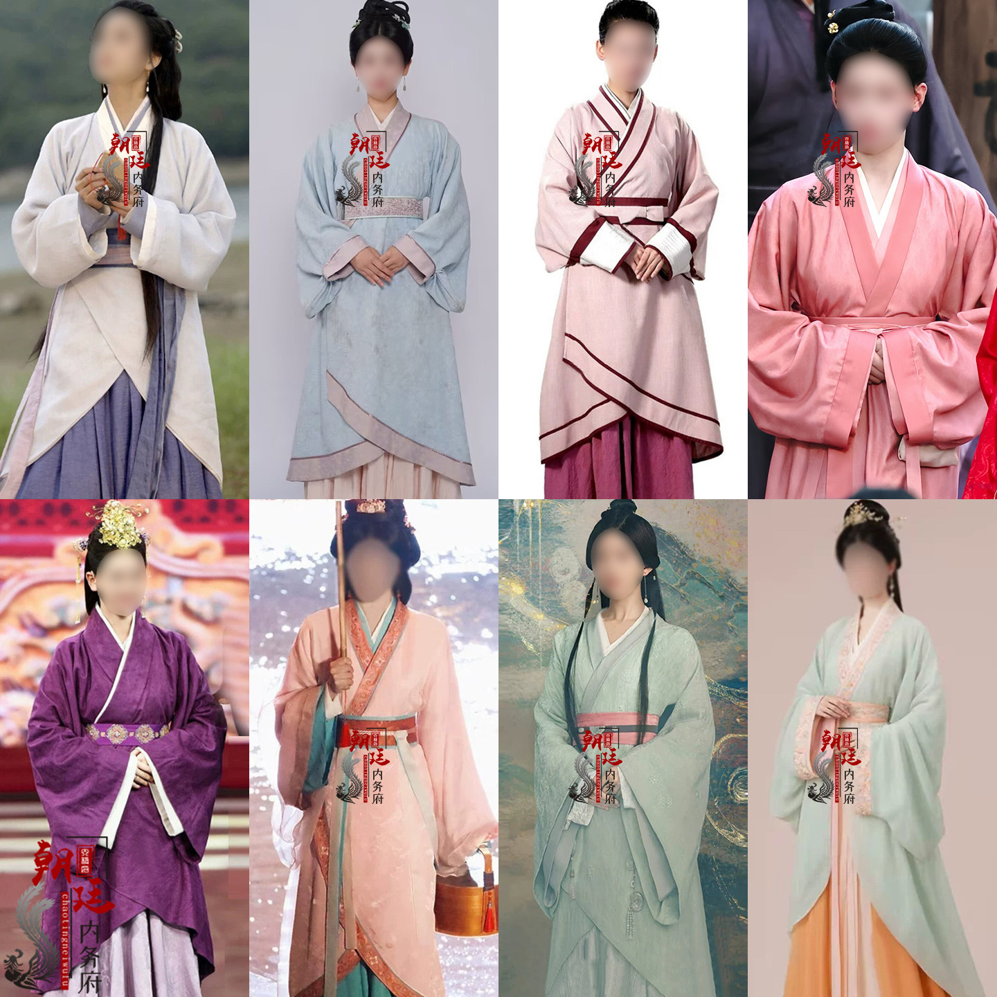 战国女士曲裾丫鬟宫女贵妃汉服