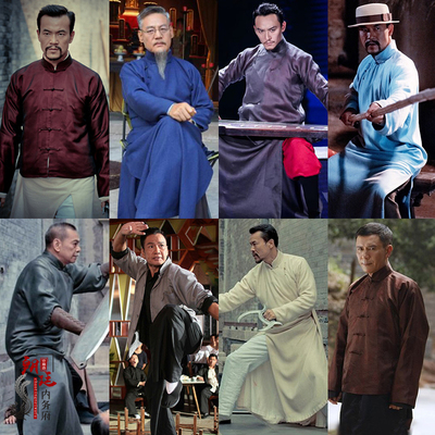 民国男古装长衫长袍武师服马褂