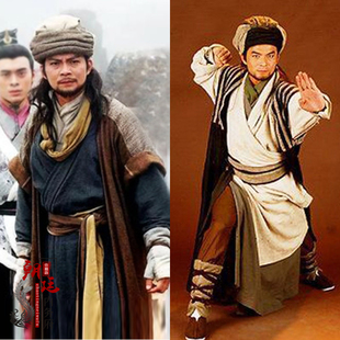 影视古装天龙八部乔峰同款古装棉麻武侠古装侠客服大侠古装演出服