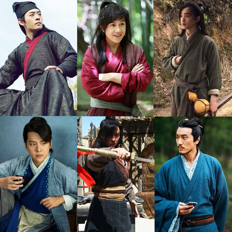 棉麻汉服演出武侠古装