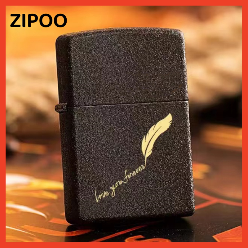 打火机煤油黑磨砂翻盖式刻字创意防风火机复古砂轮老式怀旧个性男