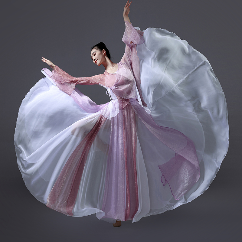 古典舞蹈大摆裙2025新款半身纱裙