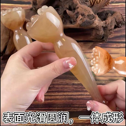 面部美容拨筋点穴莲蓬刮