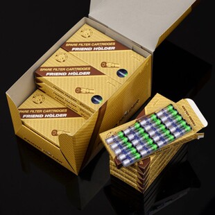 100 Holder循环过滤烟嘴滤芯960支 原装 进口日本烟之友烟芯Friend