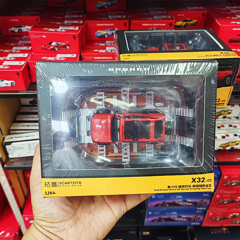 拓意1/64第六代福特烈马两栖越野套装合金汽车模型小比例金属车模