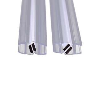 小间距磁吸条淋浴房挡水密封条磁条卫生间浴室玻璃门风琴型挡水条