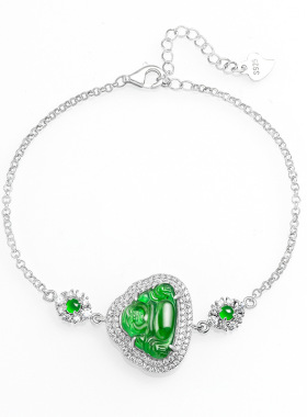 高档天然正品缅甸A货翡翠冰种三色5.5mm算盘珠手链玉石女款手饰