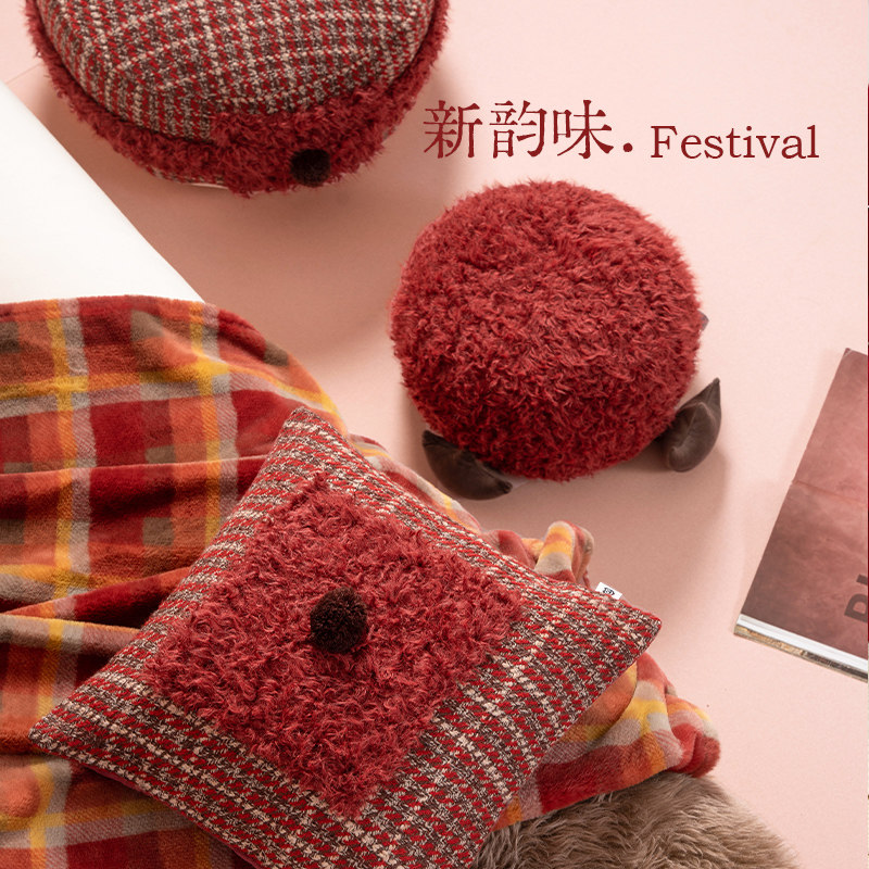 结婚抱枕沙发客厅装饰喜庆订婚婚礼异形毛绒抱枕腰靠腰枕红色抱枕,居家布艺,靠垫/抱枕,淘宝优惠券,粉丝福利购,淘宝优惠卷