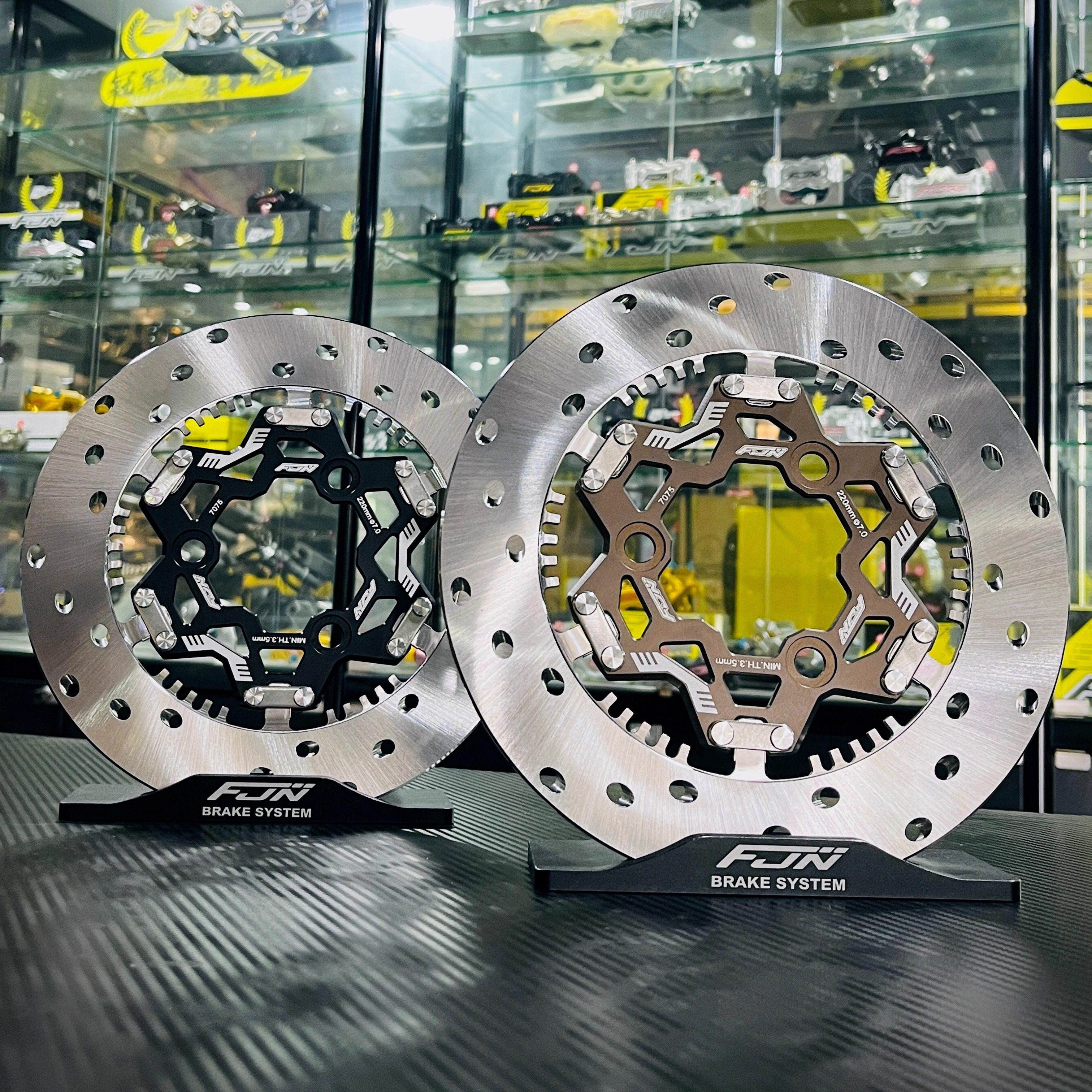 FJN新款T扣浮动盘小牛九号电动车极核改装刹车盘220 245mm7.0碟盘,摩托车/装备/配件,刹车片/刹车系统,淘宝优惠券,粉丝福利购,淘宝优惠卷