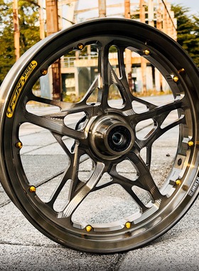 FJN闪耀星12寸2.5j小牛N九号e mz nz极核ae4/8电动车改装轮毂钢圈