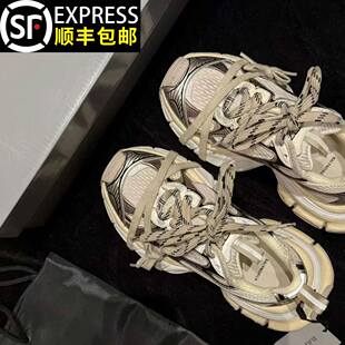 做旧厚底休闲鞋 高端绑带巴家3xl老爹鞋 2025新款 九代冬季 女潮 男鞋