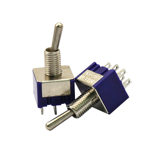 钮子开关 摇臂 六脚三档  双联 摇动203 6A125V 3A250V 6脚3档