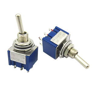 WGSD  钮子开关六脚二档 摇臂切单 并联 电路控制 扭子6脚2档