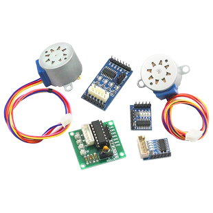 步进电机28BYJ48 uln2003驱动板器4相5线减速电机5V 12V马达模块