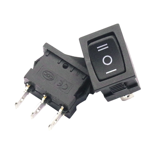 船型开关KCD1-103 DIP 船形翘板电源按钮单刀双掷三档3脚 (2个)