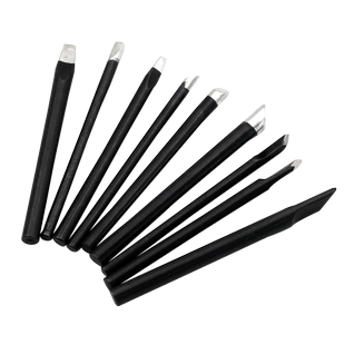 外热式黑金刚烙铁头电焊接头洛铁咀马蹄头铬铁焊头30W40瓦60W尖头