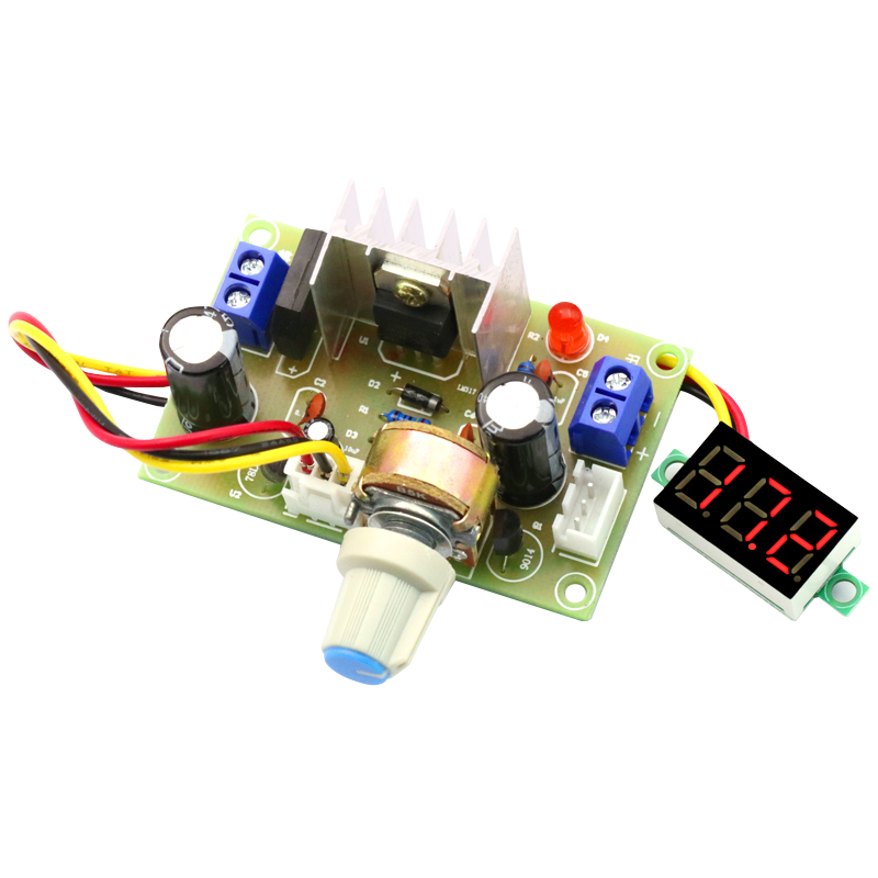 lm317可调直流稳压电源模块 LM317降压调速器稳压板 降压电源模块