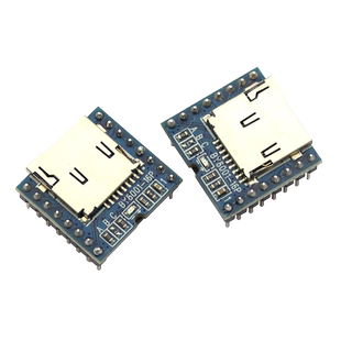 串口语音模块 SD/TF插卡MP3播放板 密室音效/BY8001音频播报游乐