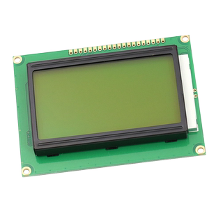 黄绿屏 LCD12864 LCD液晶屏 5V 带中文字库并口通用 ST7920 串