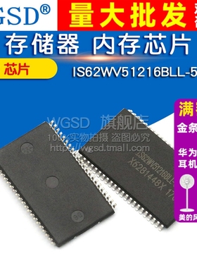 WGSD 存储器 内存芯片 IS62WV51216BLL-55TL IC 芯片
