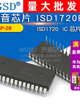 WGSD 语音芯片 ISD1720PY ISD1720 DIP-28 IC 芯片