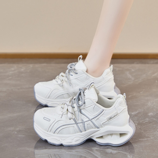 鞋子女鞋百搭春夏厚底老爹鞋女2026春季新款爆款增高小白鞋0318z1