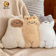 可爱狗狗猫咪毛绒玩偶公仔靠垫客厅装 饰摆件飘窗床上靠枕沙发抱枕