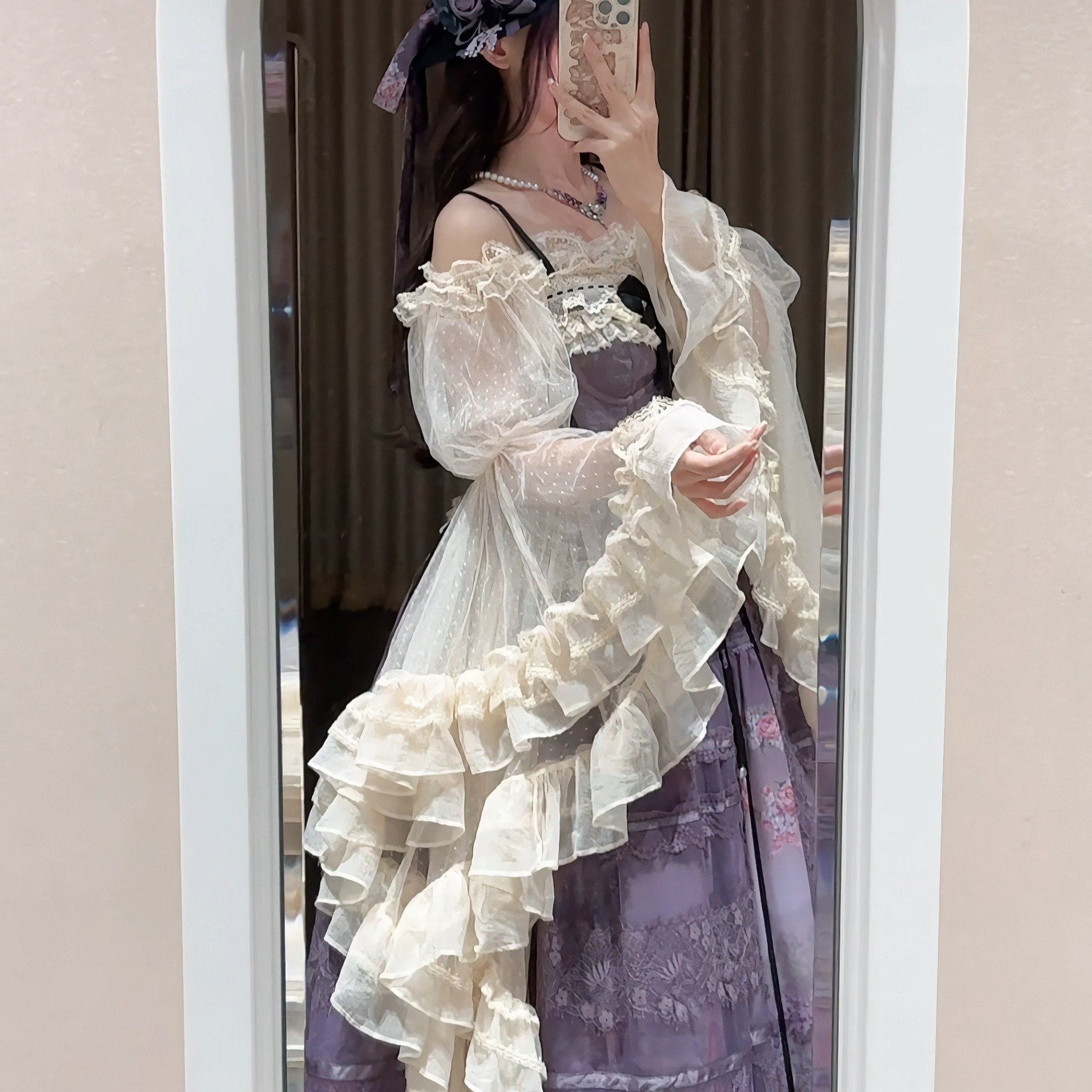 AF【蝶羽姬袖衫五团定金】2025原创设计内搭cla系洛丽塔Lolita